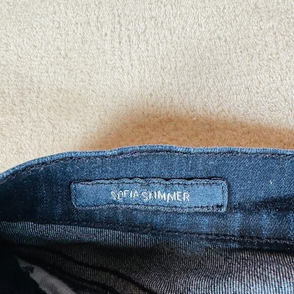 Lucky Brand Jeans Womens 6/28‎ Dark Wash Blue Denim Sofia Skimmer Curvy Mid Rise - Picture 6 of 10